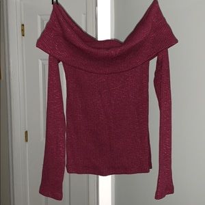 Shoulderless Sweater shirt